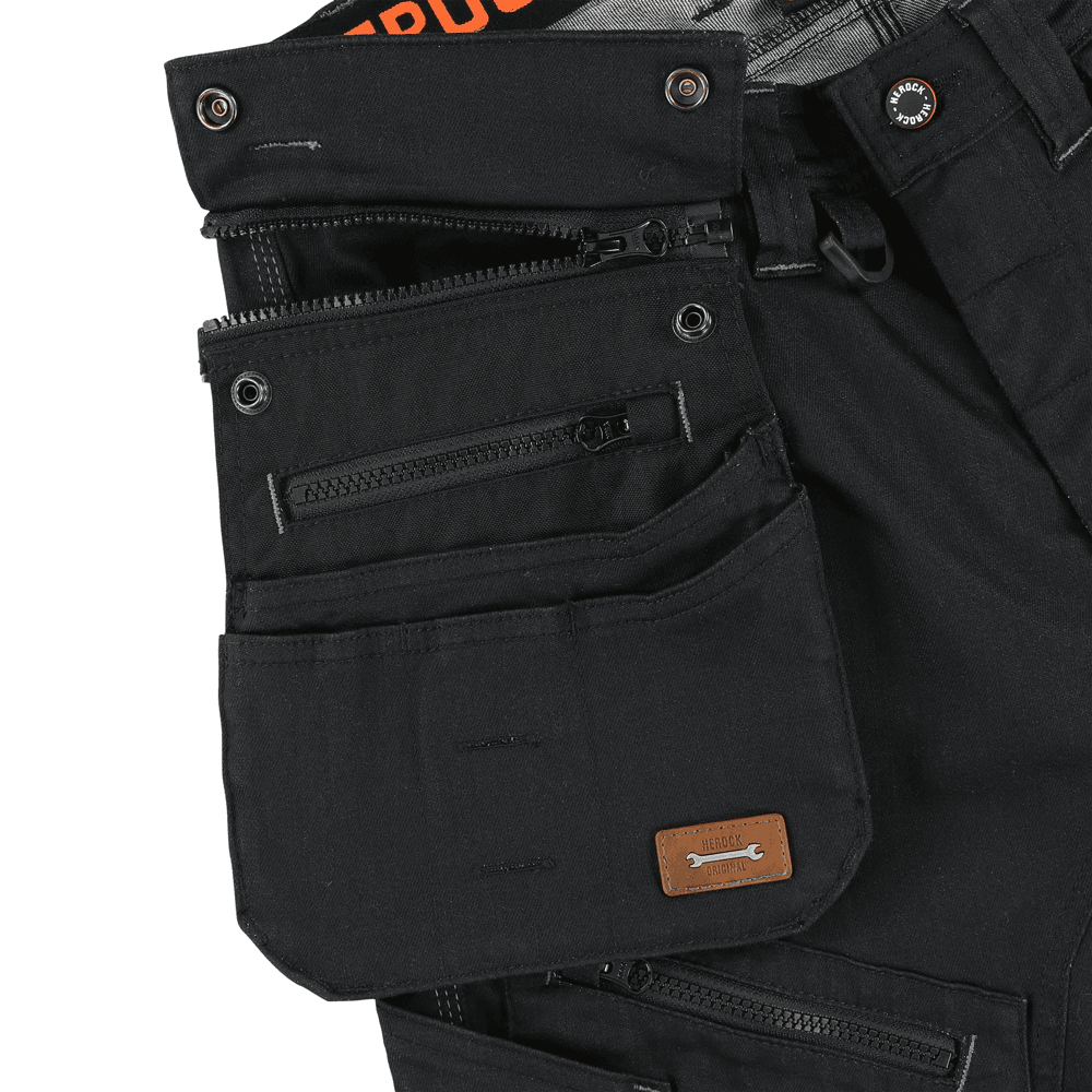 Herock Linx Short Leg Slim Fit Stretch Kneepad Detachable Holster Pocket Jeans Trouser